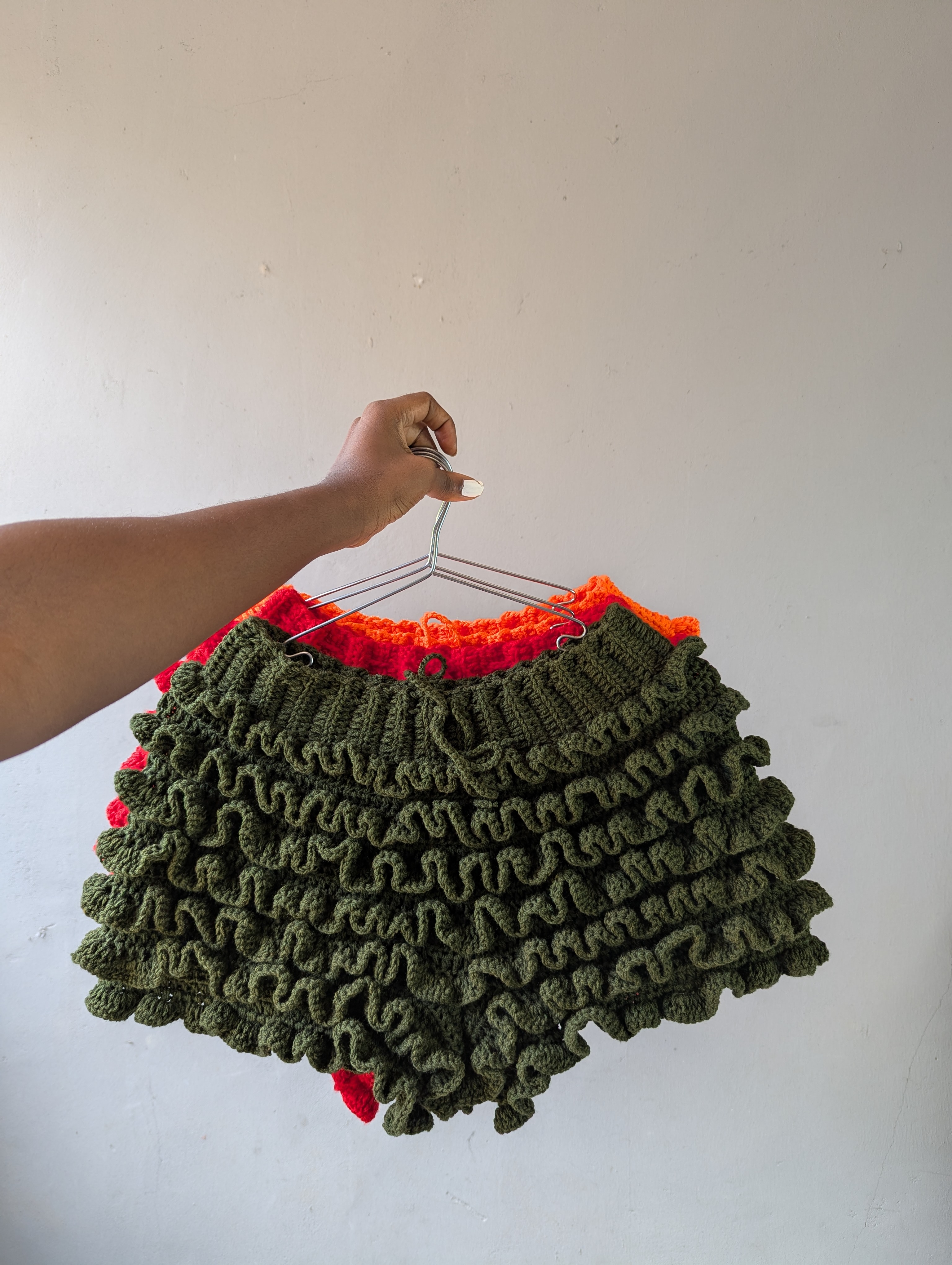Crochet bloomer shorts